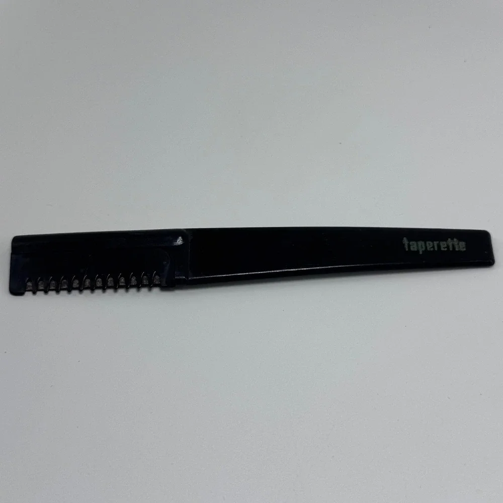 Vintage Richard Hudnut Taperette‎ Black Razor Hair Taper Comb